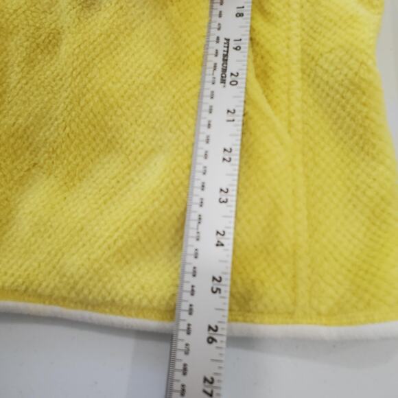 Patagonia Pullover Womens Large Yellow Re-Tool Snap-T Fleece Sherpa Pocket 25442 - Picture 7 of 9